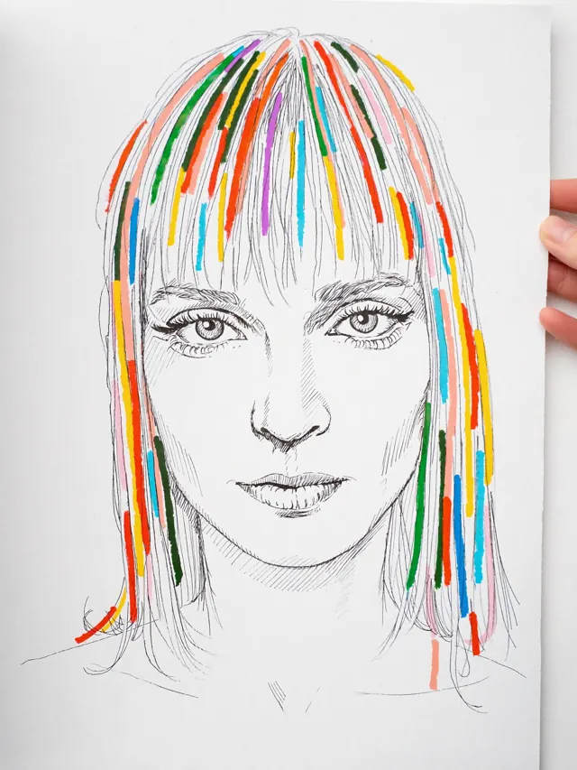 Small line portrait of Tove, a Grove & Grain visitor
