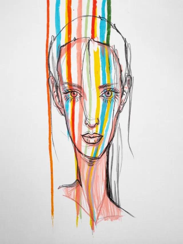 Small line portrait of Fay, a Grove & Grain visitor