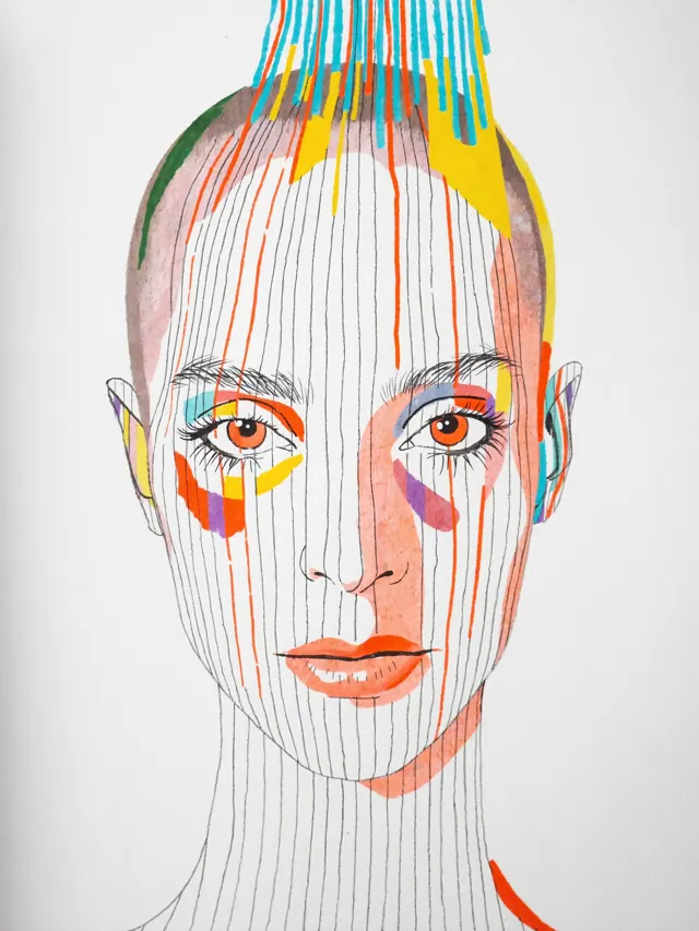 Small line portrait of Cato, a Grove & Grain visitor