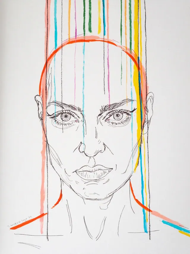 Small line portrait of Rune, a Grove & Grain visitor