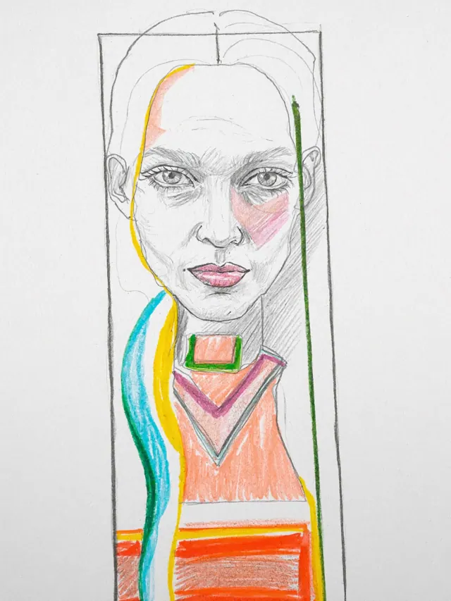 Small line portrait of Dov, a Grove & Grain visitor