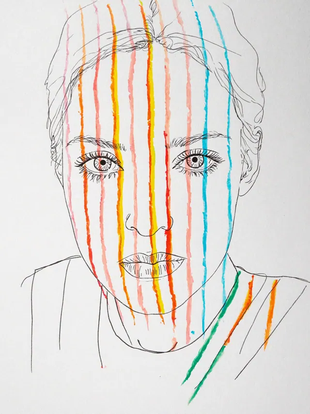 Small line portrait of Ada, a Grove & Grain visitor